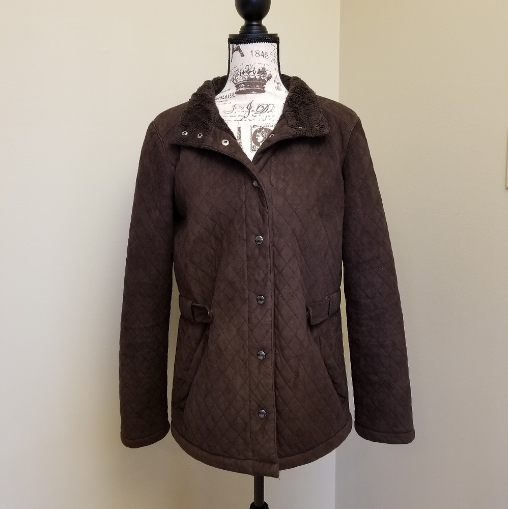 Liz Claiborne soft quilted coat - Picture 2 of 6